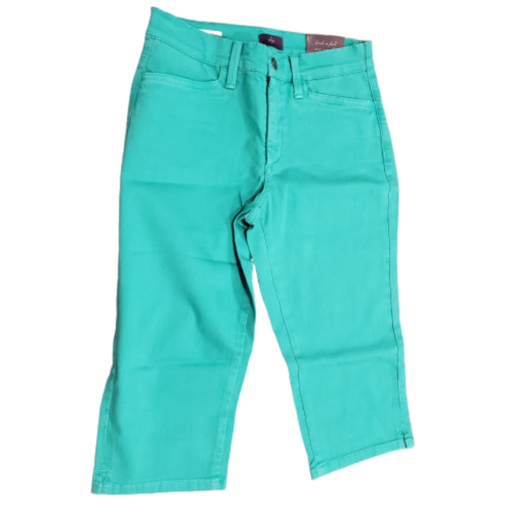 NYDJ Women's Kaelin Skimmer Jean Short, Jade Mint